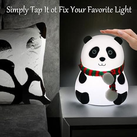 Silicone Panda Touch LED Lamp Night